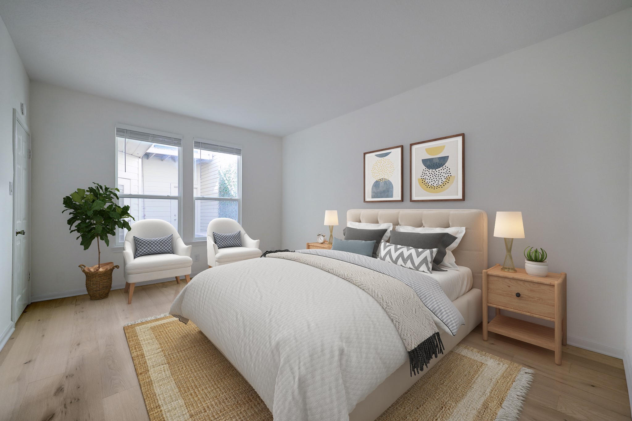 4311 Westheimer Road Houston, TX 77027 - Photo 11 of 23 a bed room with a bed and a window