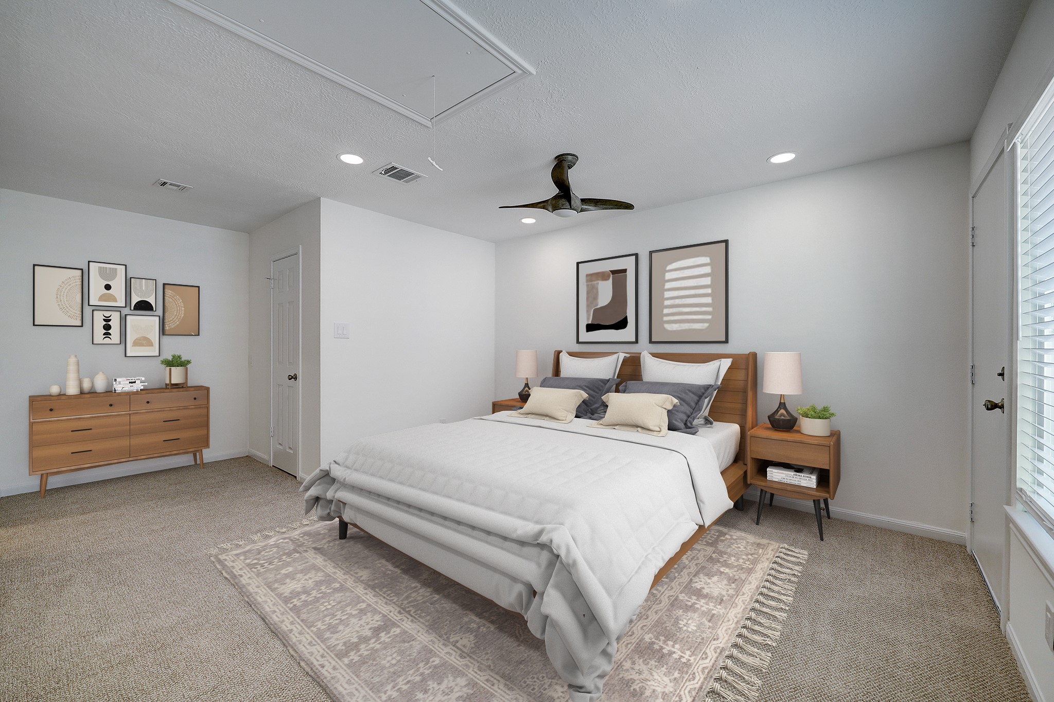 4311 Westheimer Road Houston, TX 77027 - Photo 15 of 23 a bedroom with a bed and a window