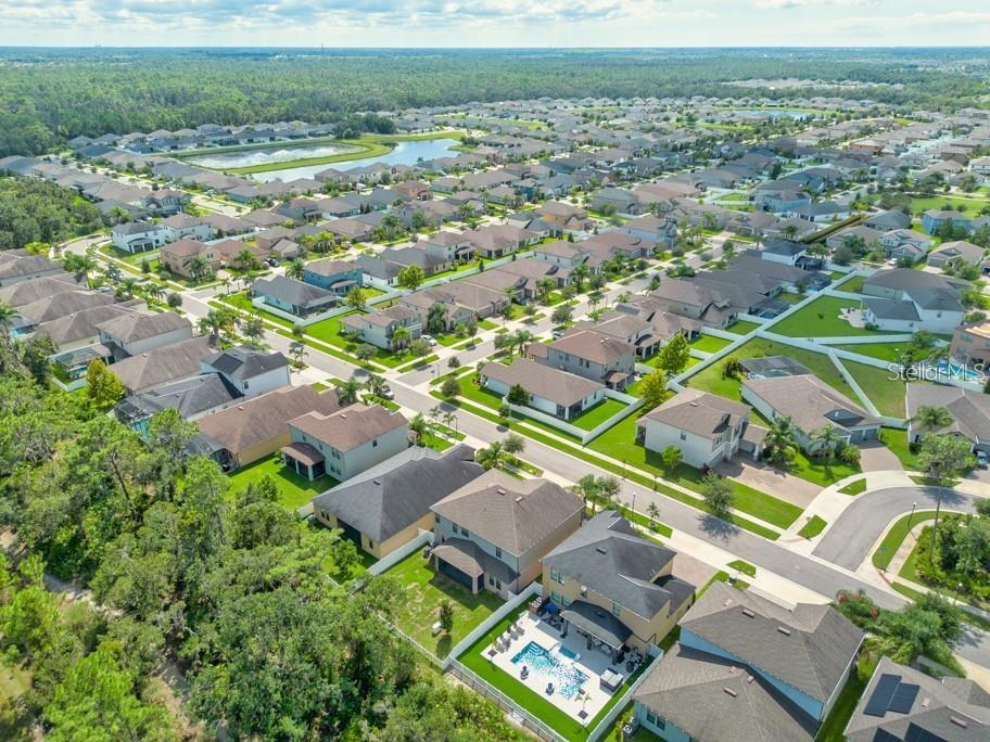 13315 Orca Sound Drive Riverview, FL 33579 - Photo 43 of 52 an aerial view of residential houses with outdoor space