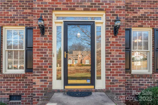 a building with a door