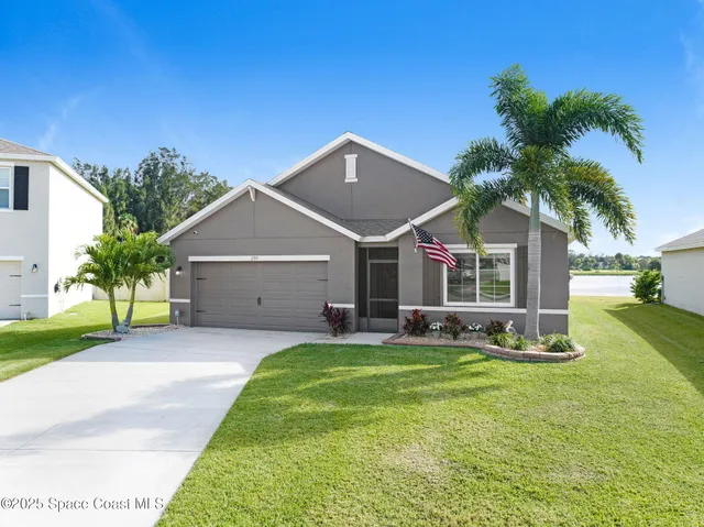 a front view of a house