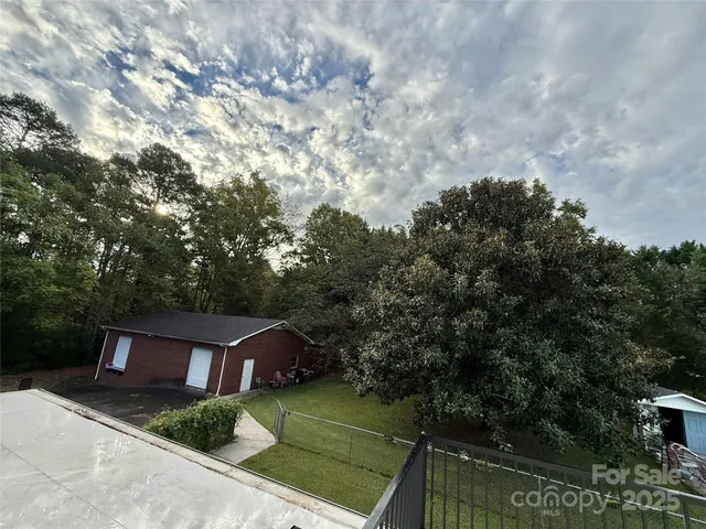 a view of street with houses