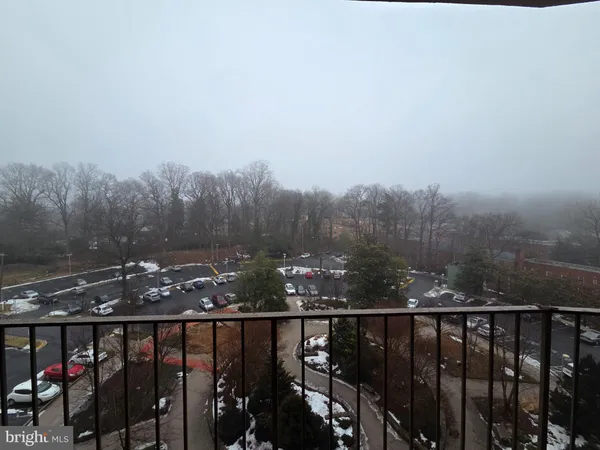 a view of a room that has a window in it