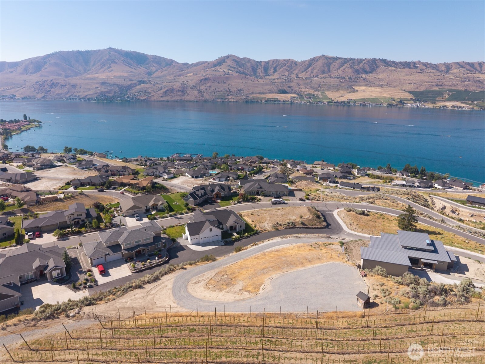 101 Lake Ridge Drive Chelan, WA 98816 - Photo 19 of 23 an aerial view of a house and lake view