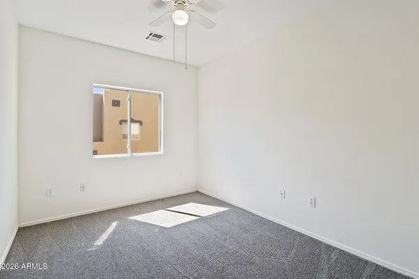 a view of a room with an empty space