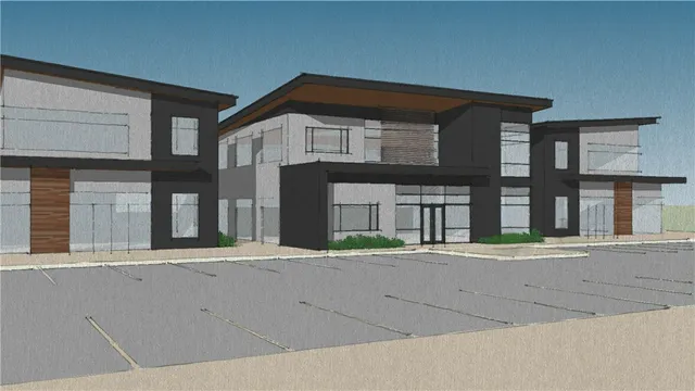 a front view of a house