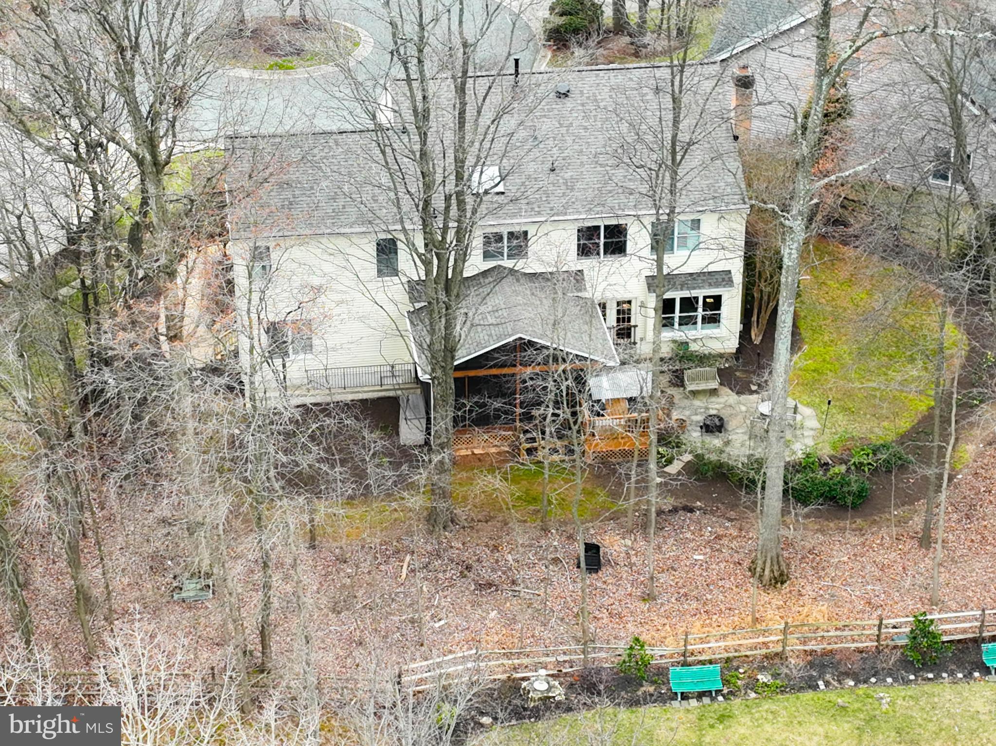 8001 Boulder Ridge Way Gaithersburg, MD 20882 - Photo 82 of 89 Aerial view of the back