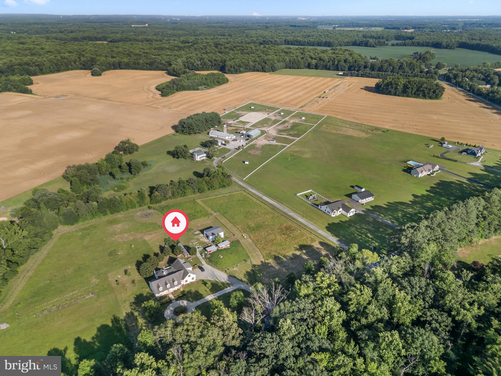 1211 Dexter Corner Road Townsend, DE 19734 - Photo 66 of 66 an aerial view of a house with a yard