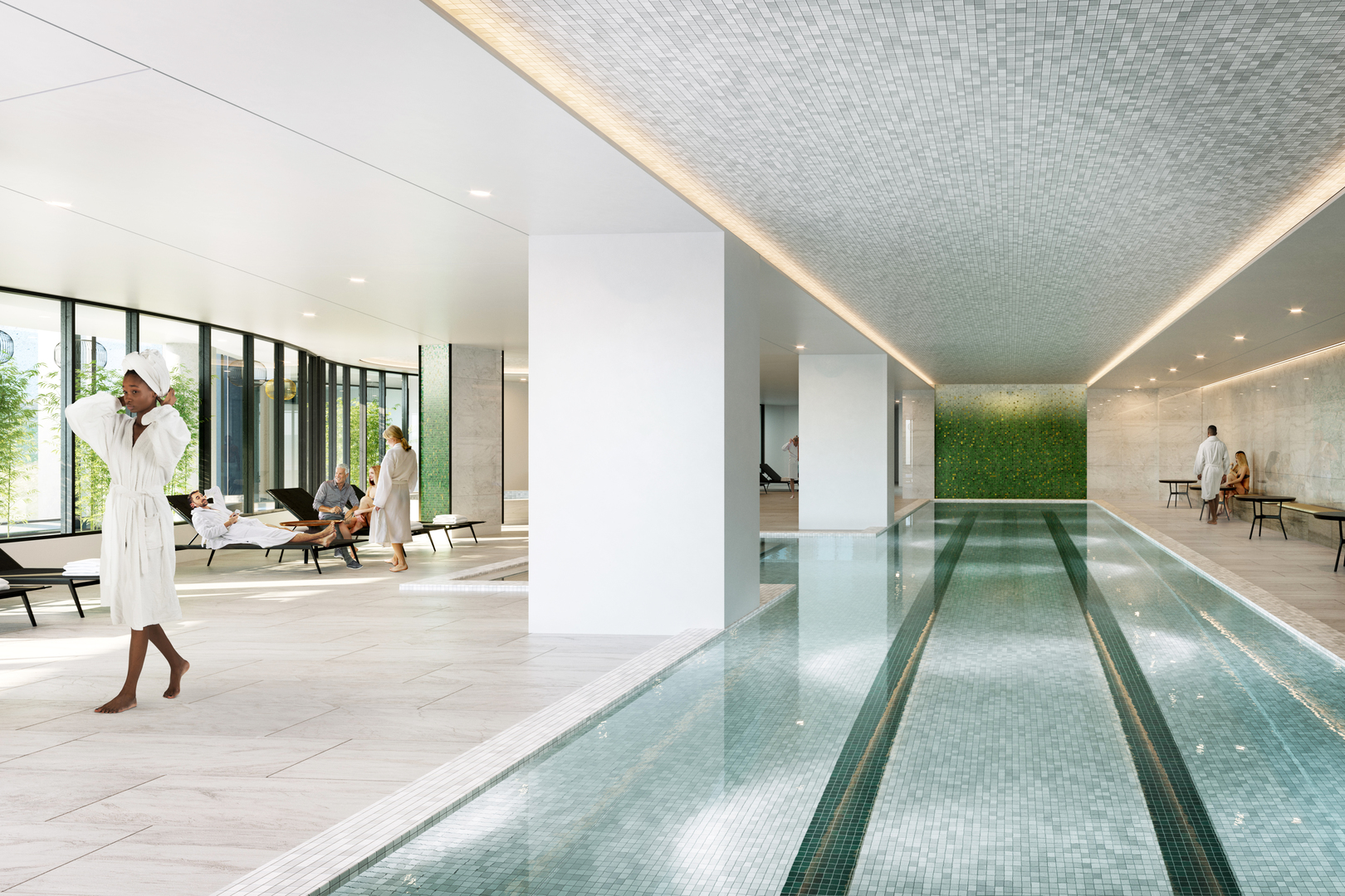211 North Harbor Drive, Unit 2203 Chicago, IL 60601 - Photo 15 of 18 a view of swimming pool with seating area