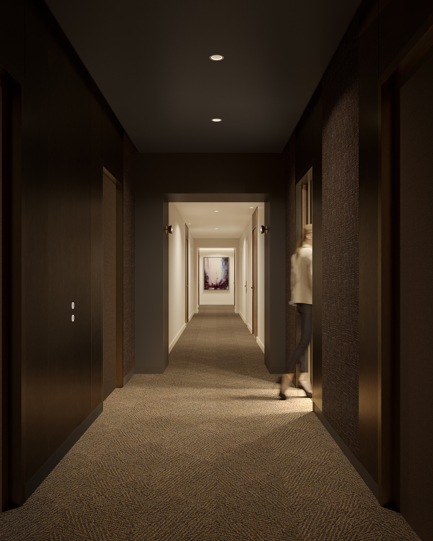 211 North Harbor Drive, Unit 2203 Chicago, IL 60601 - Photo 7 of 18 a view of a hallway with a door