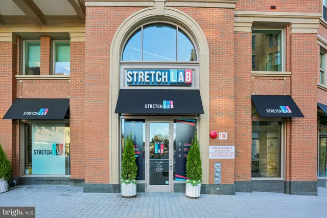 a view of a entryway door of the building