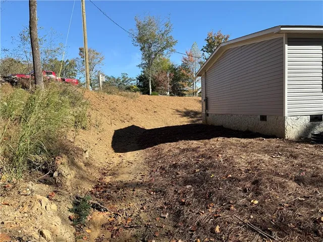 a backyard of a house
