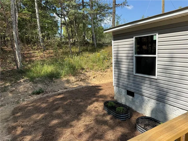 a backyard of a house