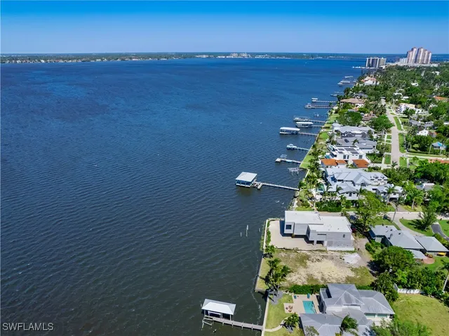 a view of lake and mountain