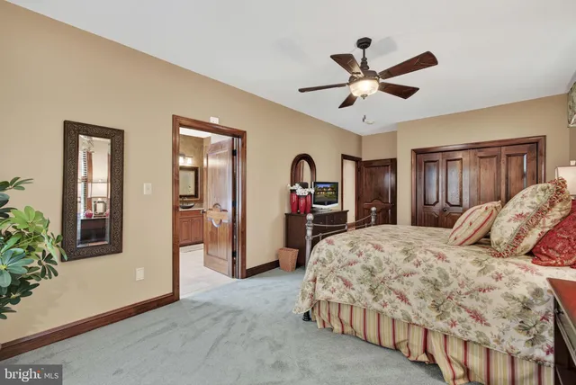 a view of hallway with furniture