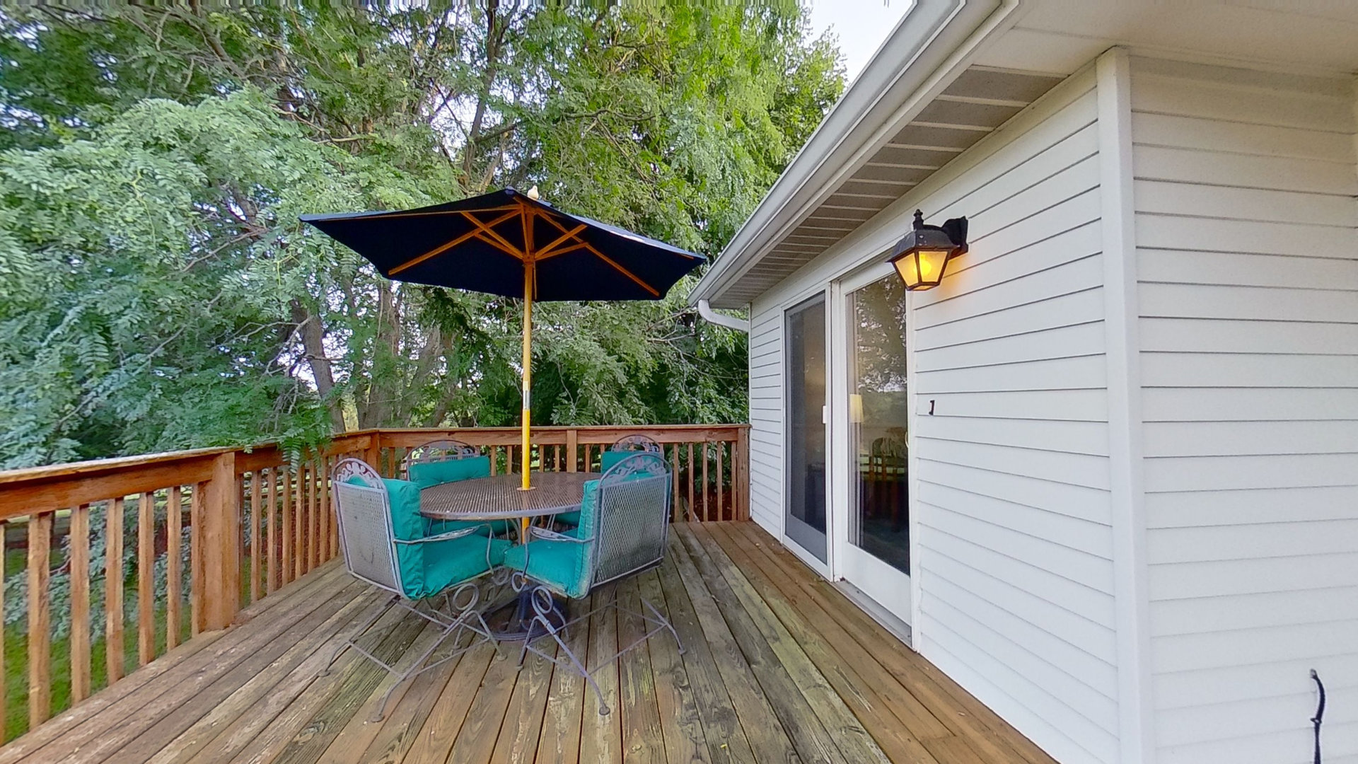2N455 LaFox Road Elburn, IL 60119 - Photo 47 of 60 a view of a deck with furniture and a backyard