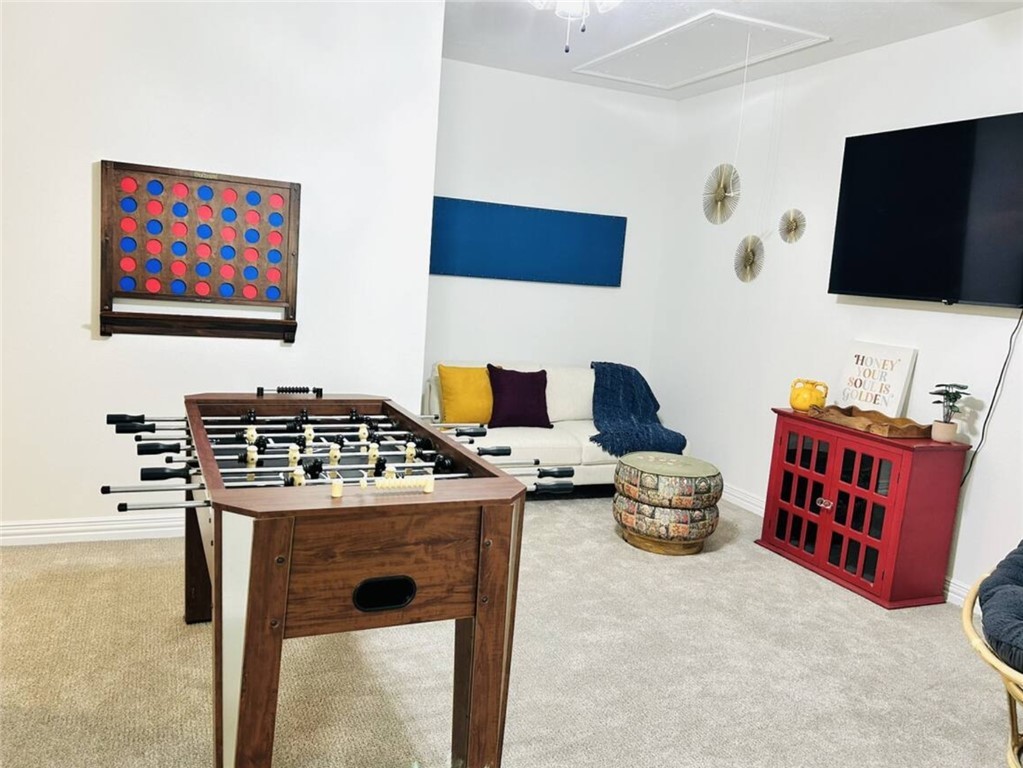 1536 Bennett Street Bryan, TX 77802 - Photo 34 of 35 Playroom with attic access, carpet flooring, and b