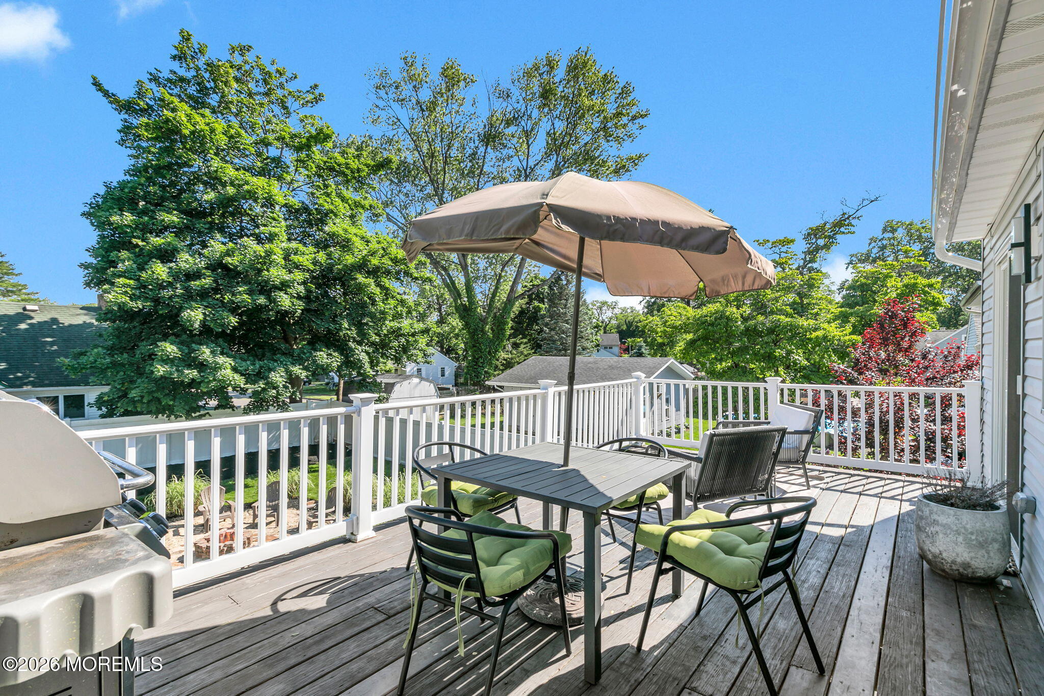 53 Field Avenue Red Bank, NJ 07701 - Photo 24 of 39 a view of balcony with wooden floor and outdoor seating