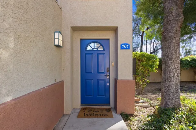 a view of front door of house