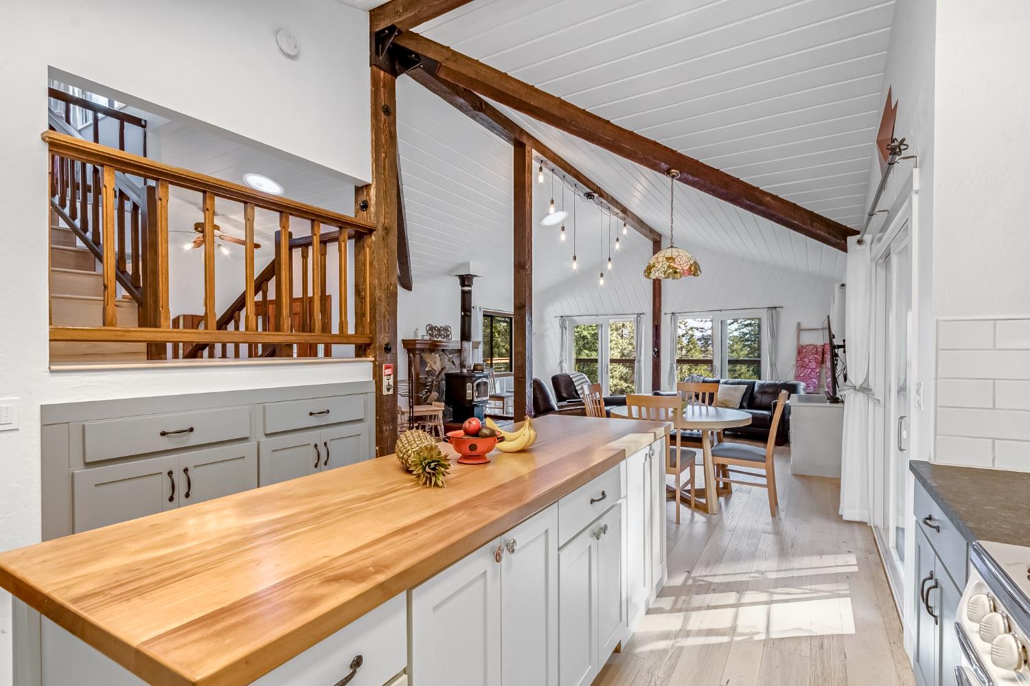 12081 Robust Way Nevada City, CA 95959 - Photo 16 of 39 a large kitchen with kitchen island a large window in it