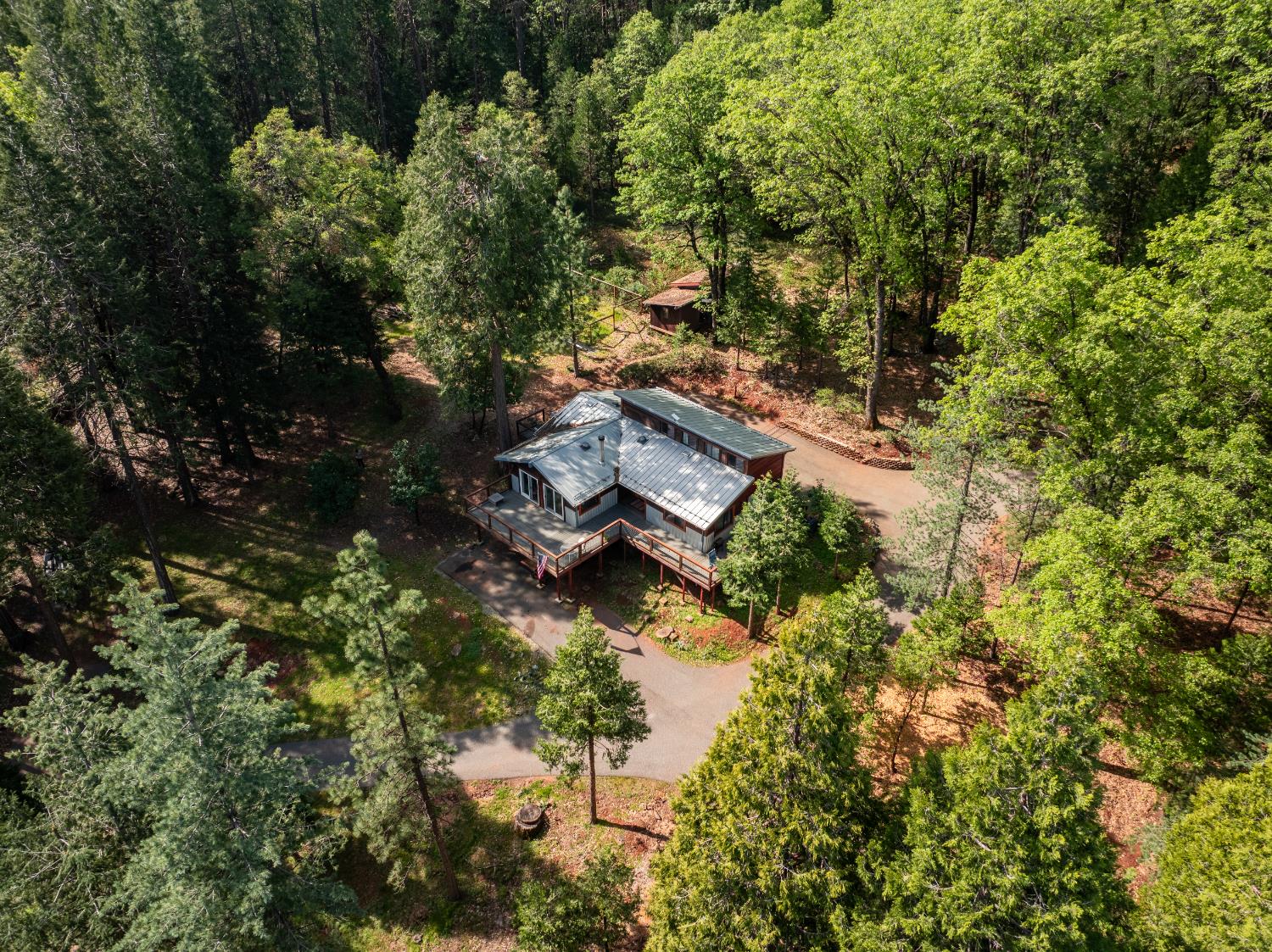 12081 Robust Way Nevada City, CA 95959 - Photo 34 of 39 an aerial view of a house with a yard