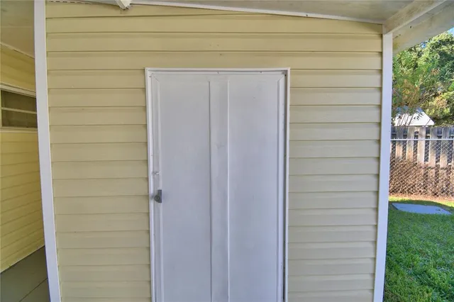 a view of front door