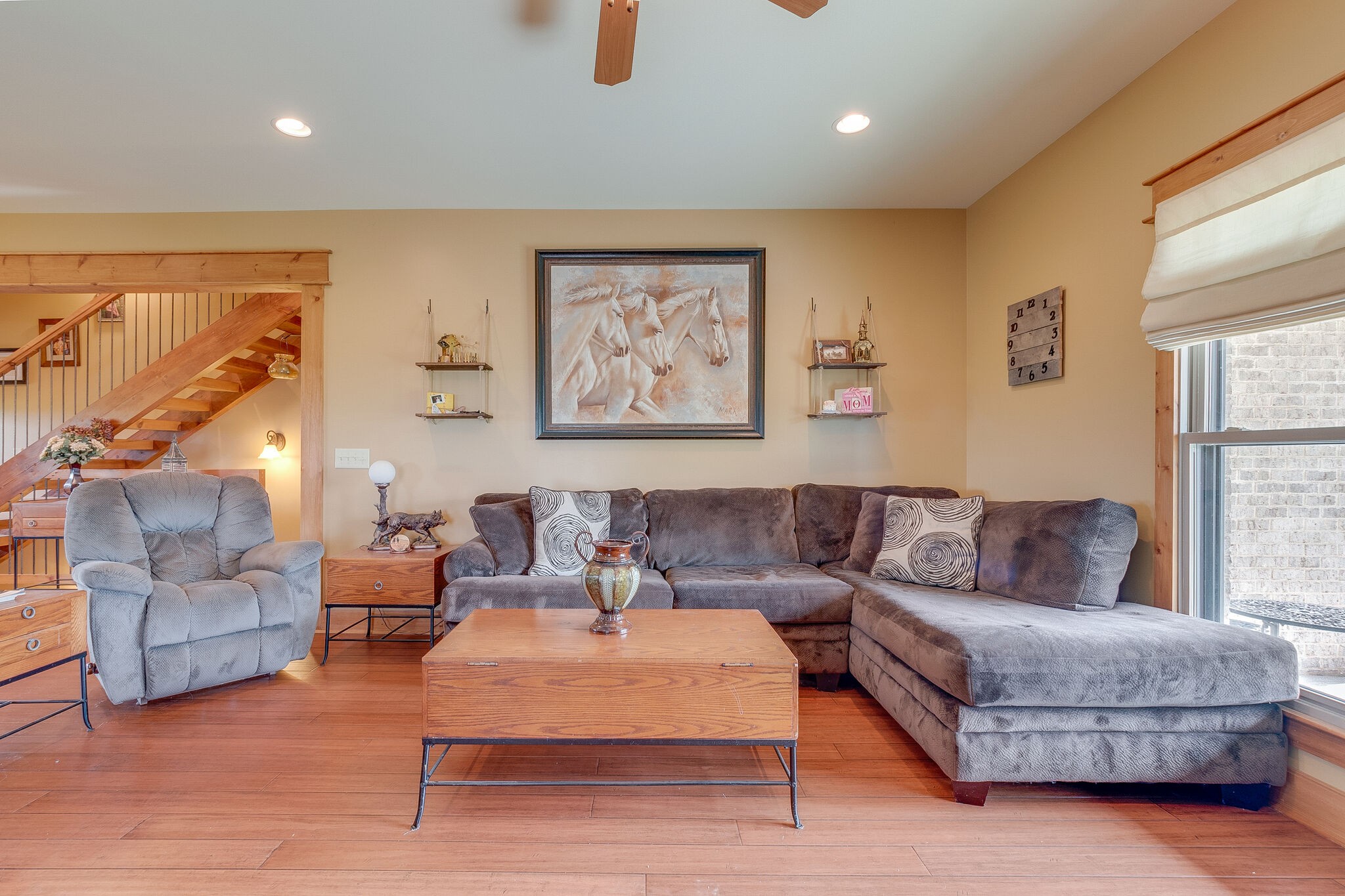 95 Switchboard Road Brush Creek, TN 38547 - Photo 6 of 35 a living room with furniture and a large window
