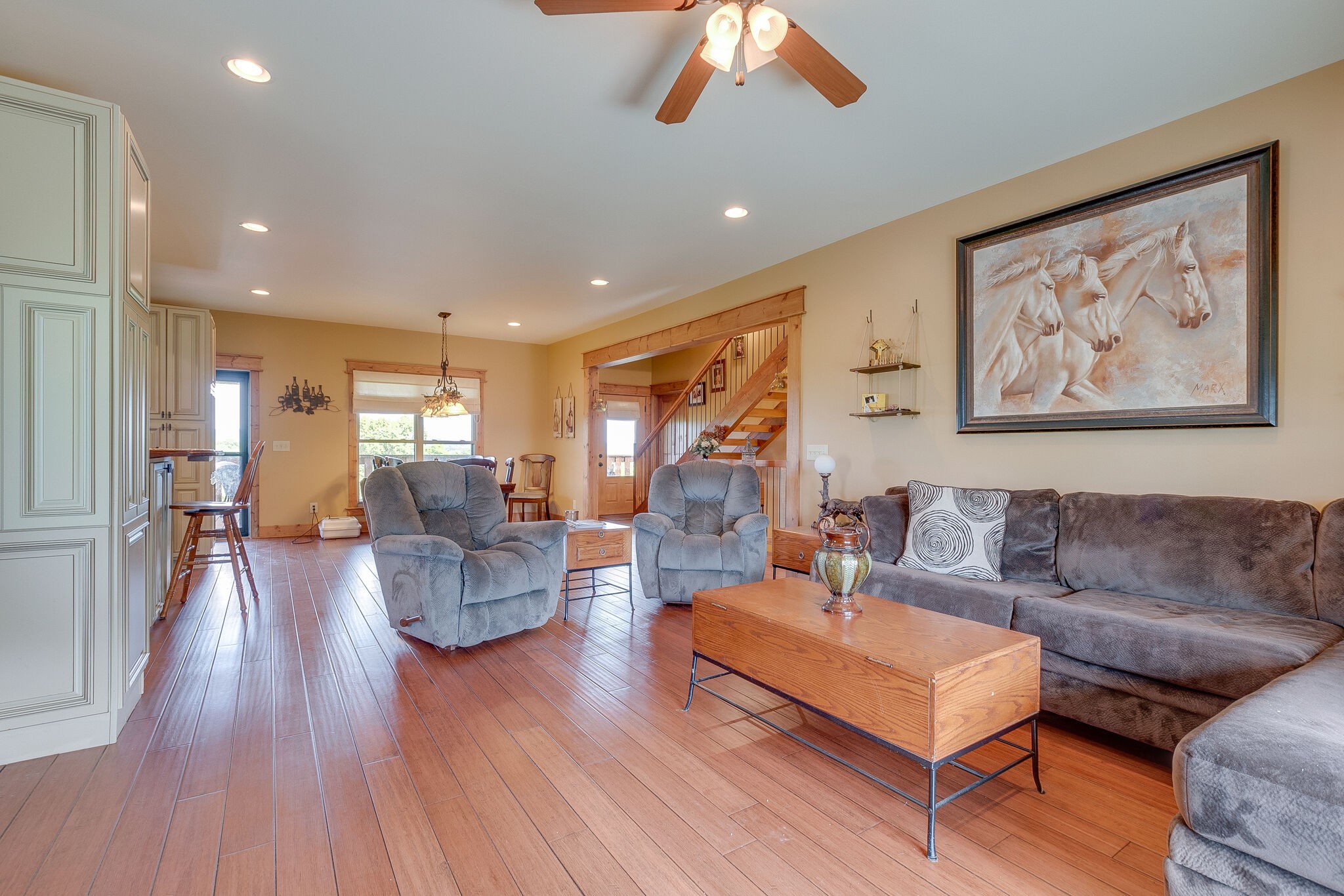 95 Switchboard Road Brush Creek, TN 38547 - Photo 7 of 35 a living room with furniture and wooden floor