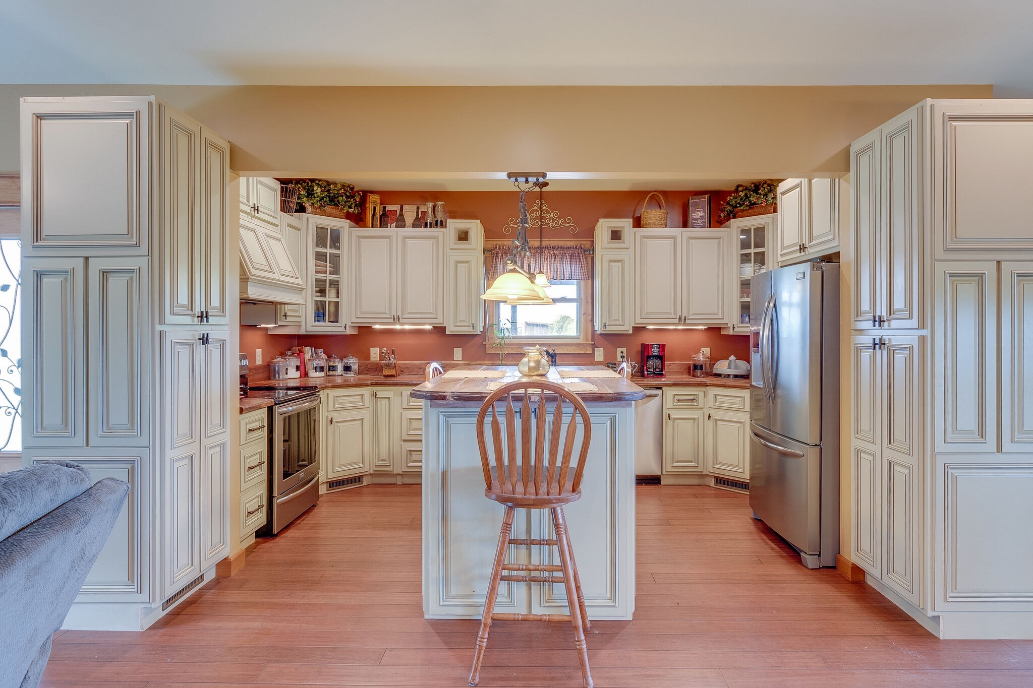 95 Switchboard Road Brush Creek, TN 38547 - Photo 10 of 35 a kitchen with a refrigerator and a stove top oven