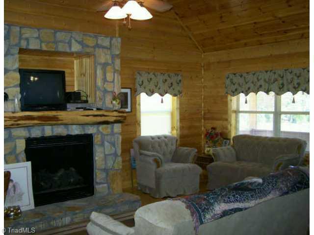 494 Nance Road Denton, NC 27239 - Photo 4 of 12 Living Room. Living Room Open With Gas Logs