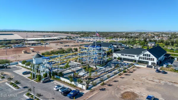 an aerial view of multiple house