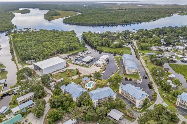 an aerial view of multiple house