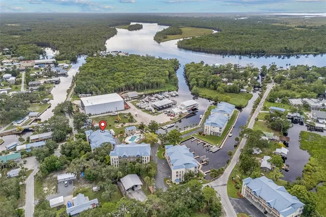 an aerial view of multiple house