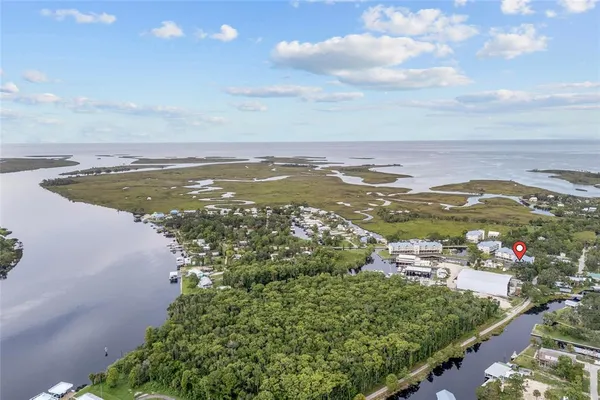 a view of city and ocean