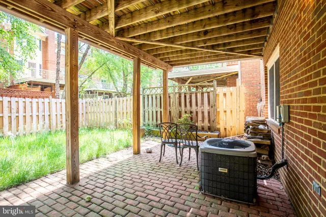 a outdoor space with furniture