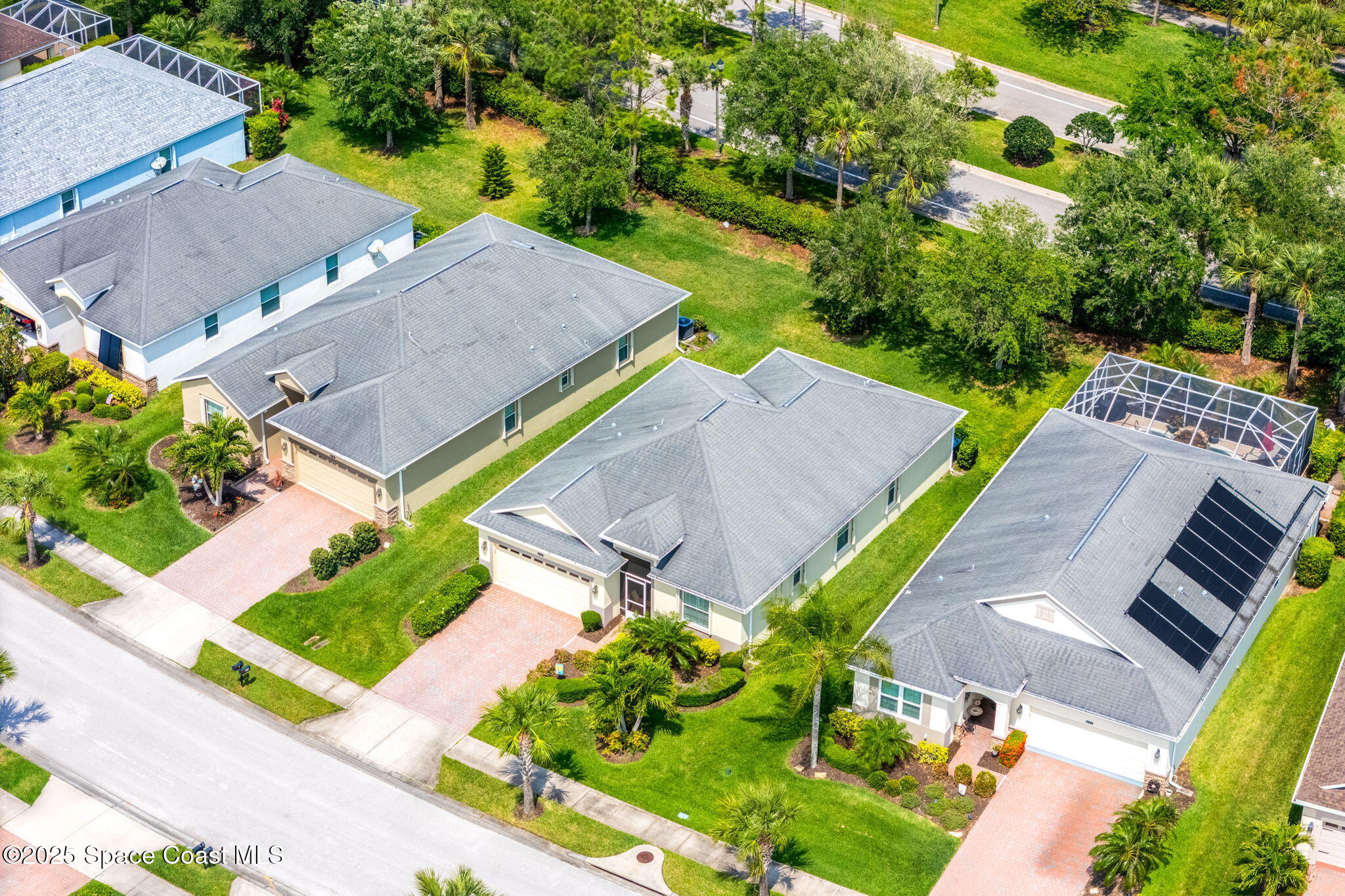 6741 Ringold Street Melbourne, FL 32940 - Photo 31 of 45 an aerial view of a house