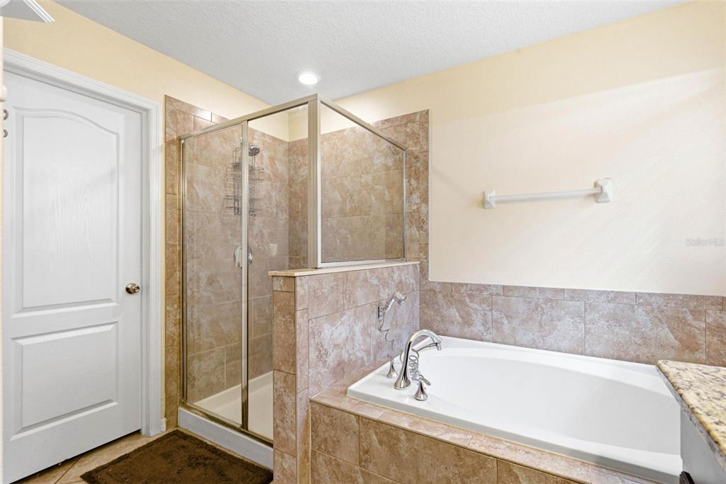 10135 Newminster Loop Ruskin, FL 33573 - Photo 22 of 35 a bathroom with a bathtub and a shower