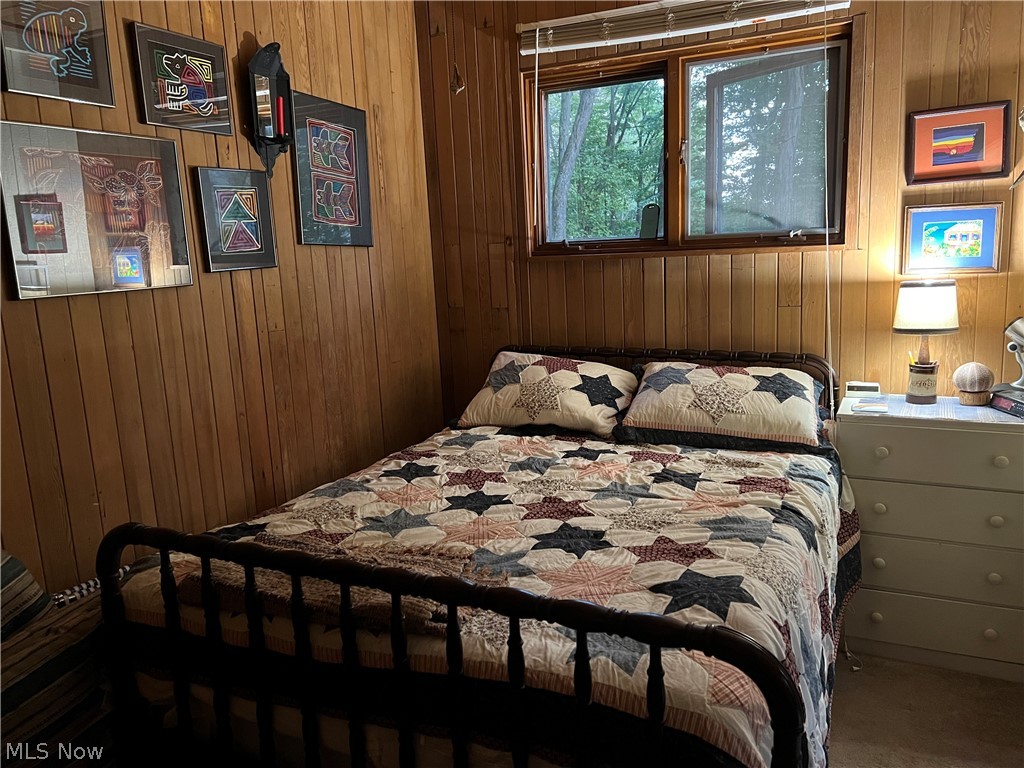 27730 Norris Road Tippecanoe, OH 44699 - Photo 10 of 19 Carpeted bedroom featuring wooden walls