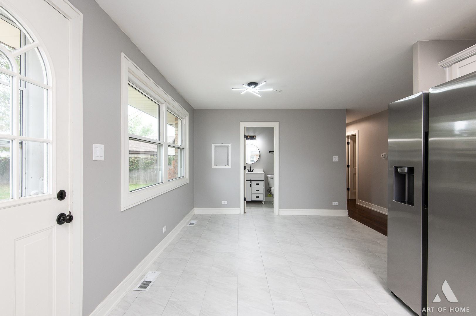 9128 Homestead Lane Bridgeview, IL 60455 - Photo 17 of 32 an empty room with windows and closet