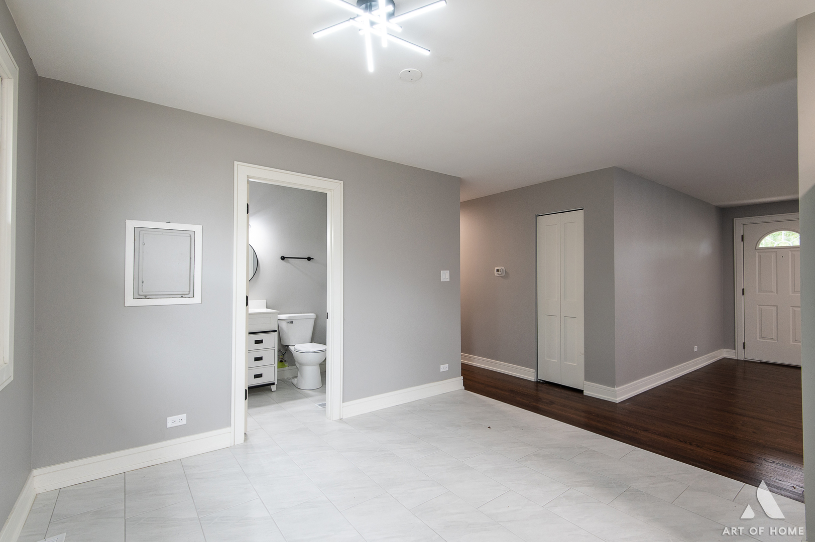 9128 Homestead Lane Bridgeview, IL 60455 - Photo 18 of 32 an empty room with fan and entrance