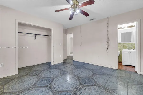 a view of an empty room