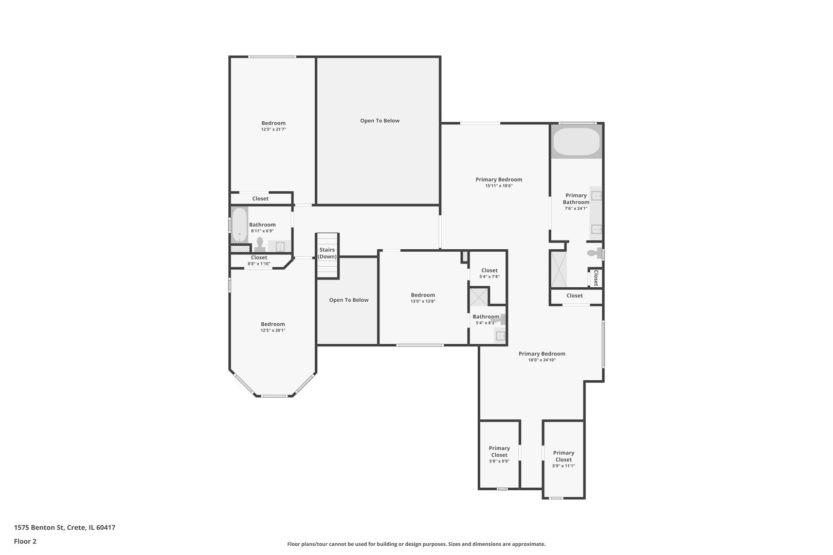 1575 Benton Street Crete, IL 60417 - Photo 65 of 66 a picture of floor plan
