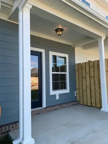 a view of front door of house
