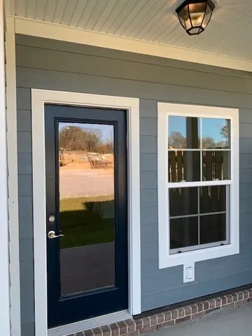 a view of front door of a house