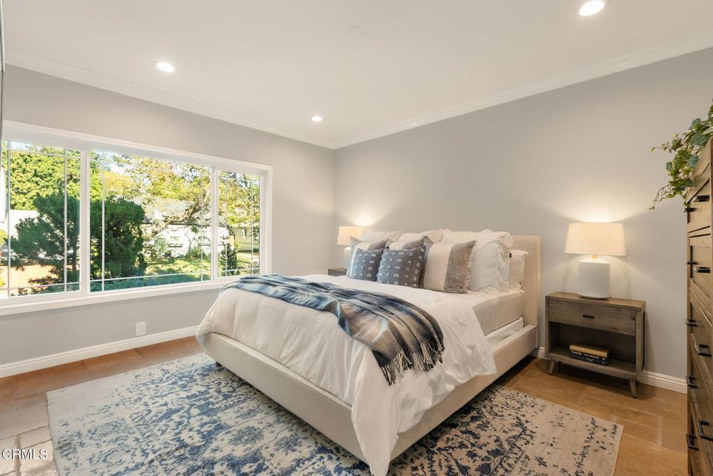 1544 La Loma Road Pasadena, CA 91105 - Photo 22 of 28 a bed room with a bed and a large window