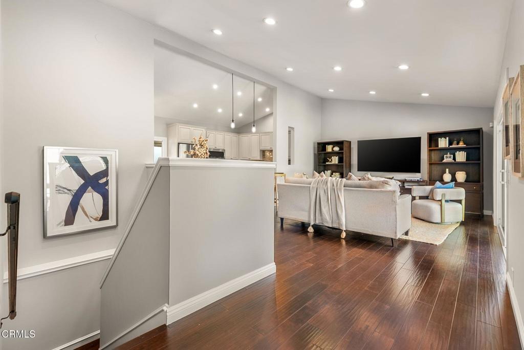 1544 La Loma Road Pasadena, CA 91105 - Photo 4 of 28 a view of kitchen with stainless steel appliances cabinets and wooden floor