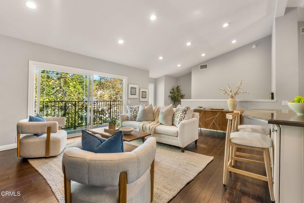 1544 La Loma Road Pasadena, CA 91105 - Photo 6 of 28 a living room with furniture and a large window