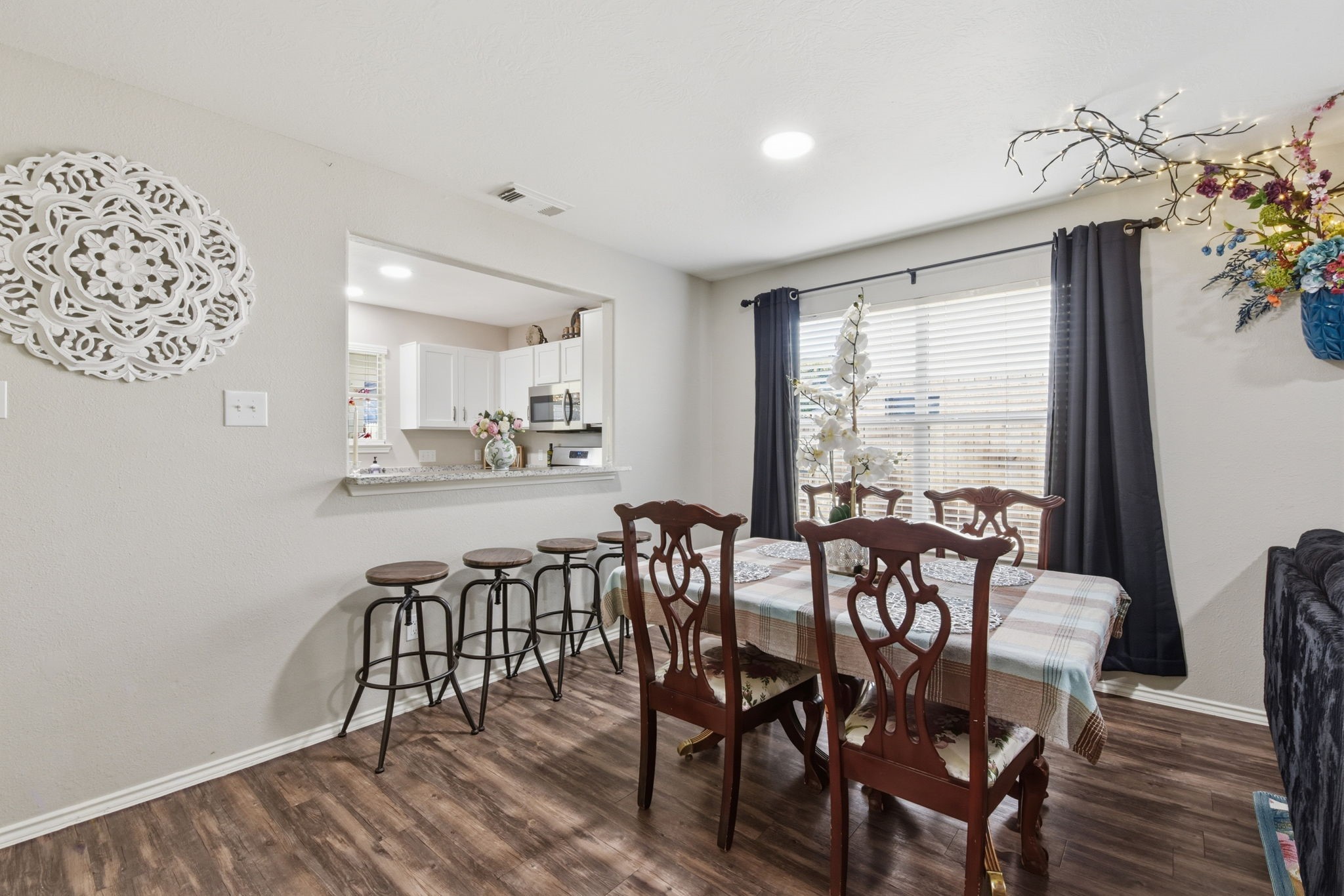 9519 Maple Green Lane Houston, TX 77044 - Photo 41 of 50 a view of a dining room with furniture window and outside view