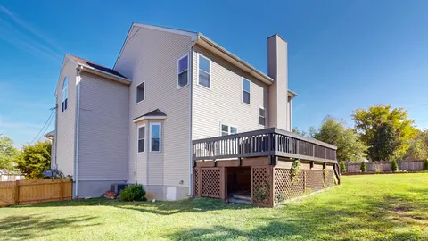 a front view of house with yard