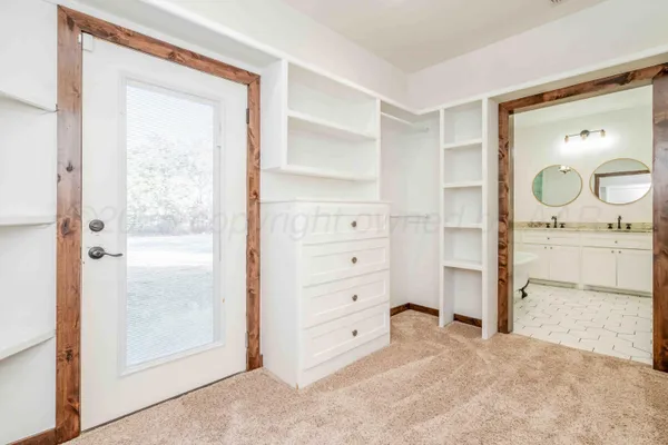 a view of an empty room